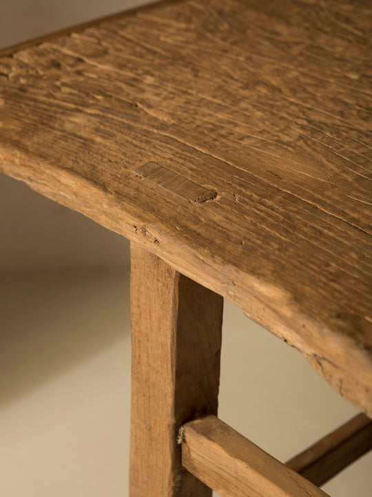 Wooden console table 184x47cm.