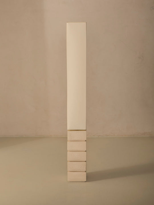 Lámpara de pie Tower color ecru reactif