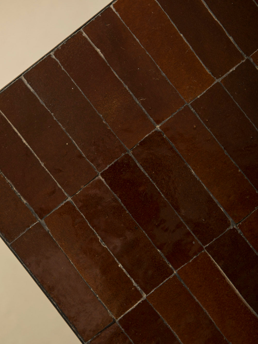 Mesa de centro Zellige marrón 120x80cm