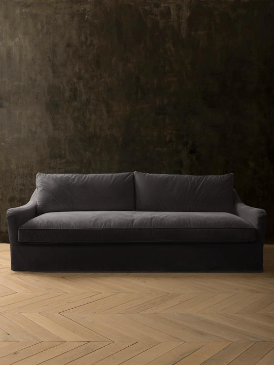 Soho Anthracite Velvet Sofa