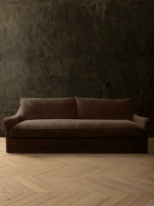 Soho Cocoa Velvet Sofa