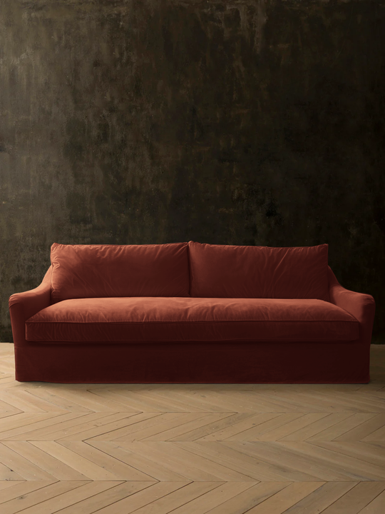 Soho Velvet Copper Sofa
