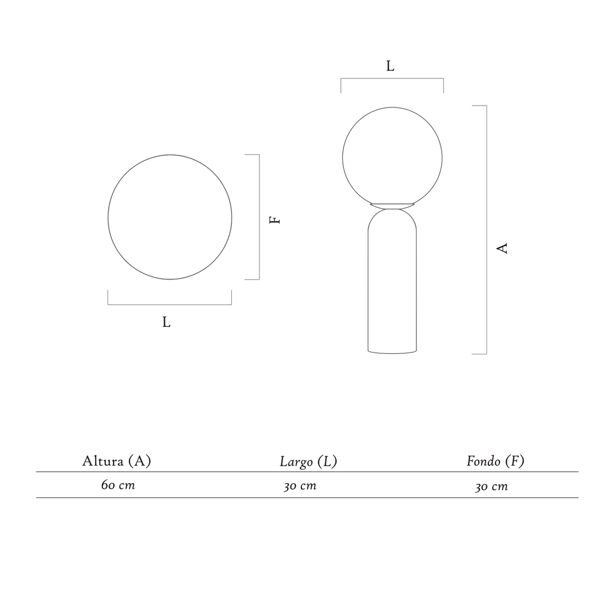 Lámpara de mesa Atlas