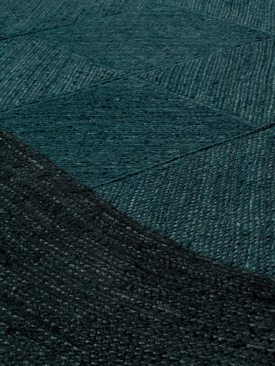 Carpet Yasabai Graphite / Ocean
