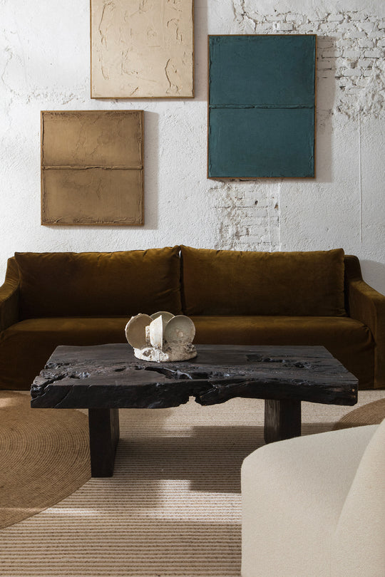 Yakisugi coffee table 130cm