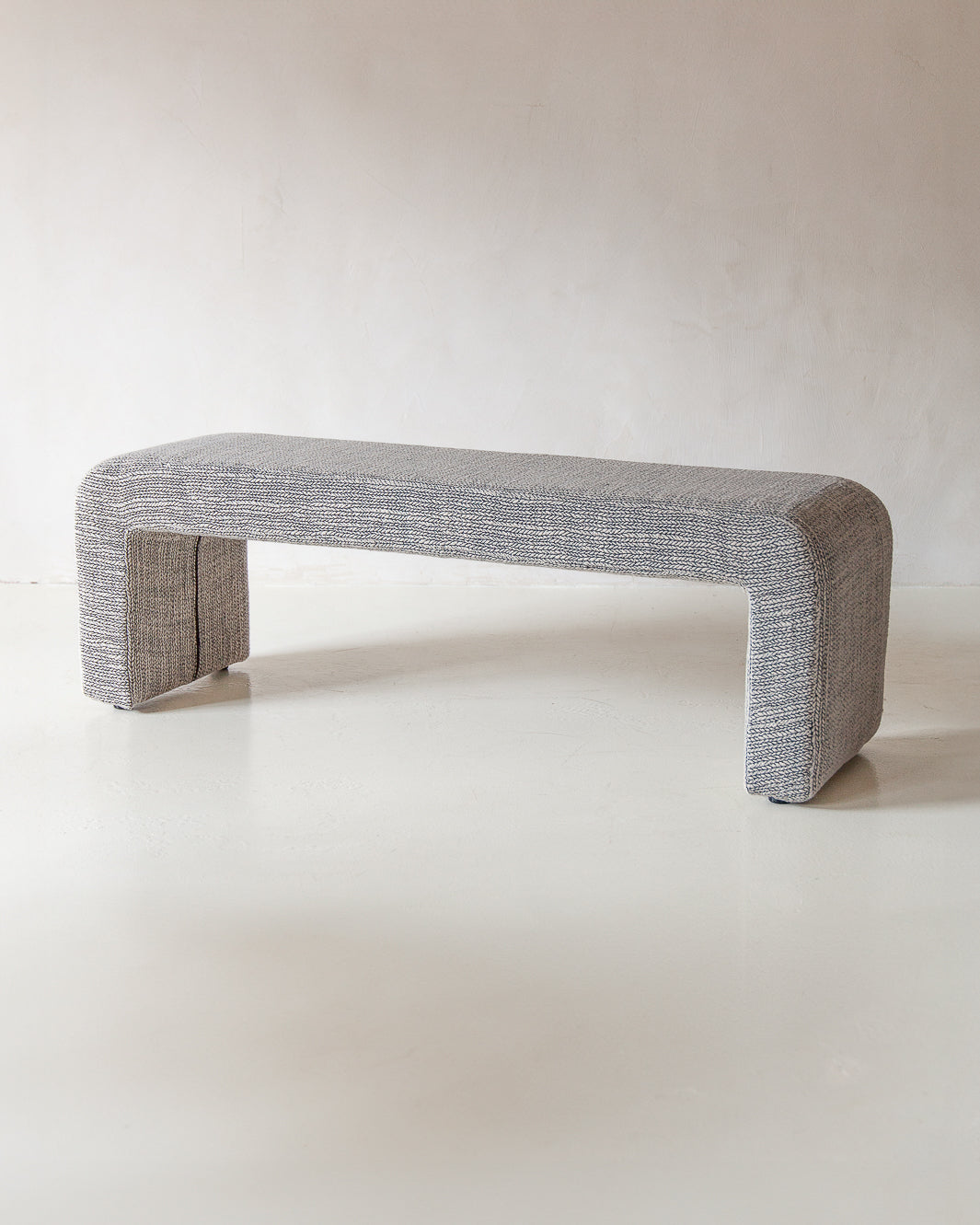 Black &amp; Ecru Curve Bench