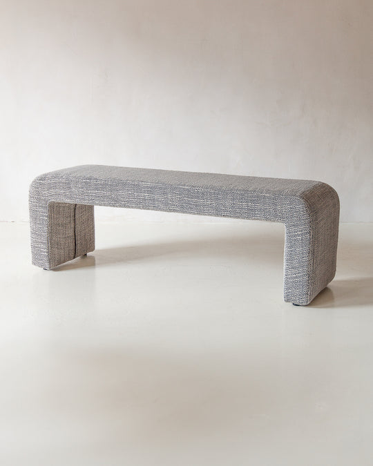 Black &amp; Ecru Curve Bench