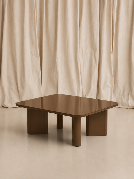 Caramel lacquered coffee table