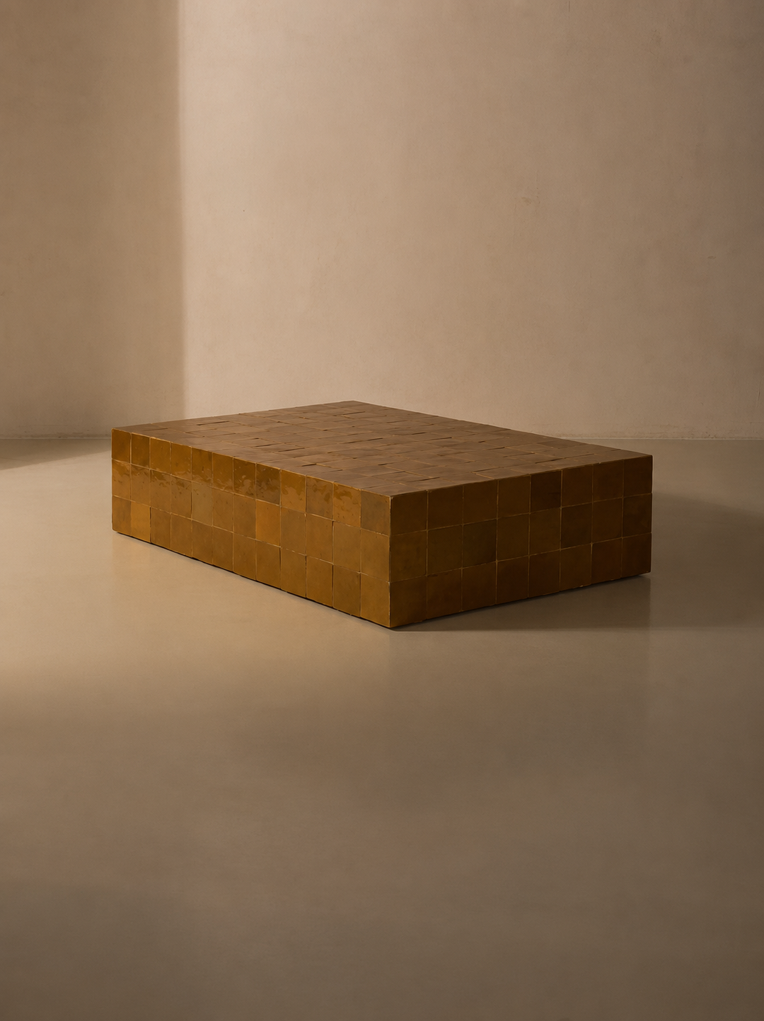 Amber Cube Table