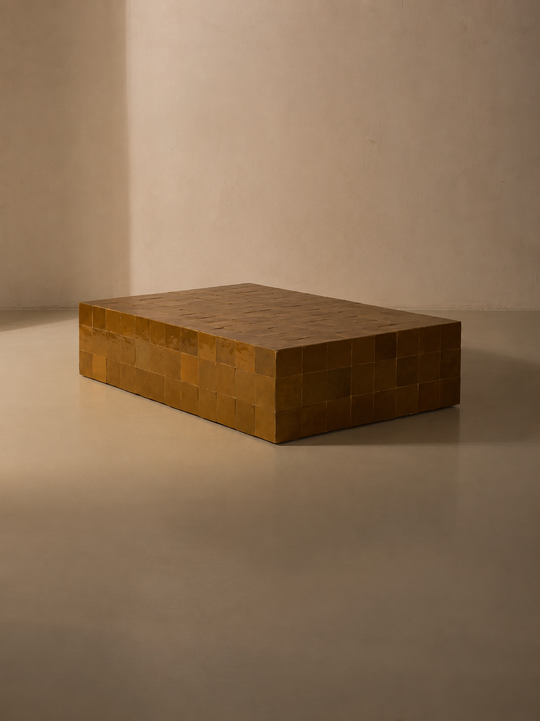 Amber Cube Table