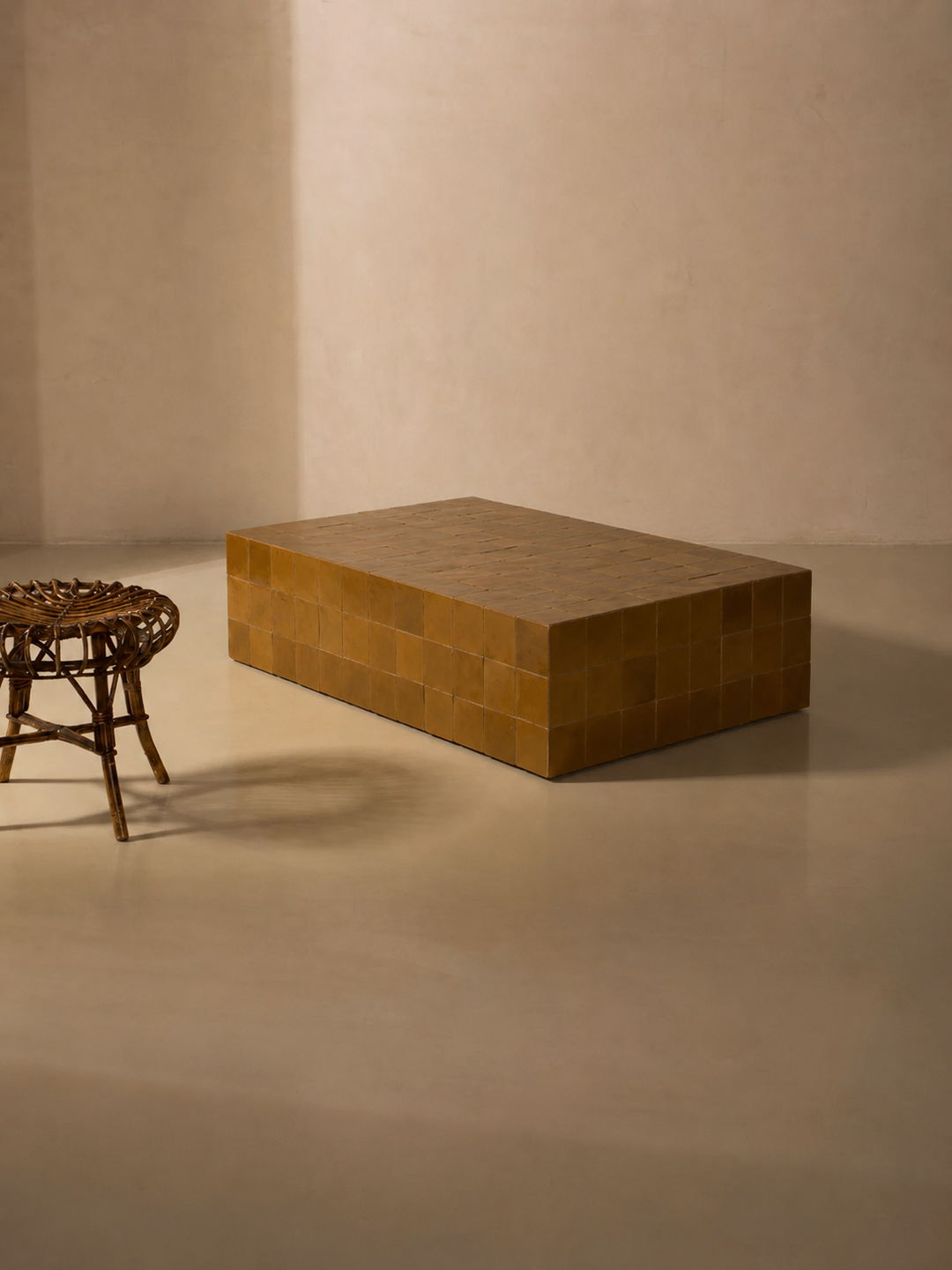 Amber Cube Table