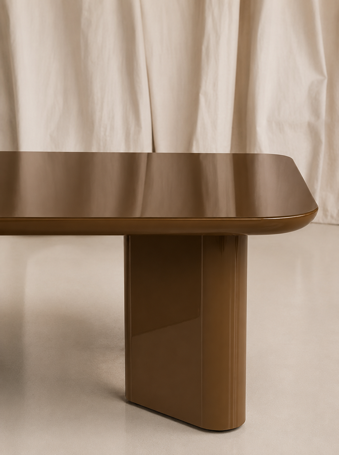 Caramel lacquered coffee table