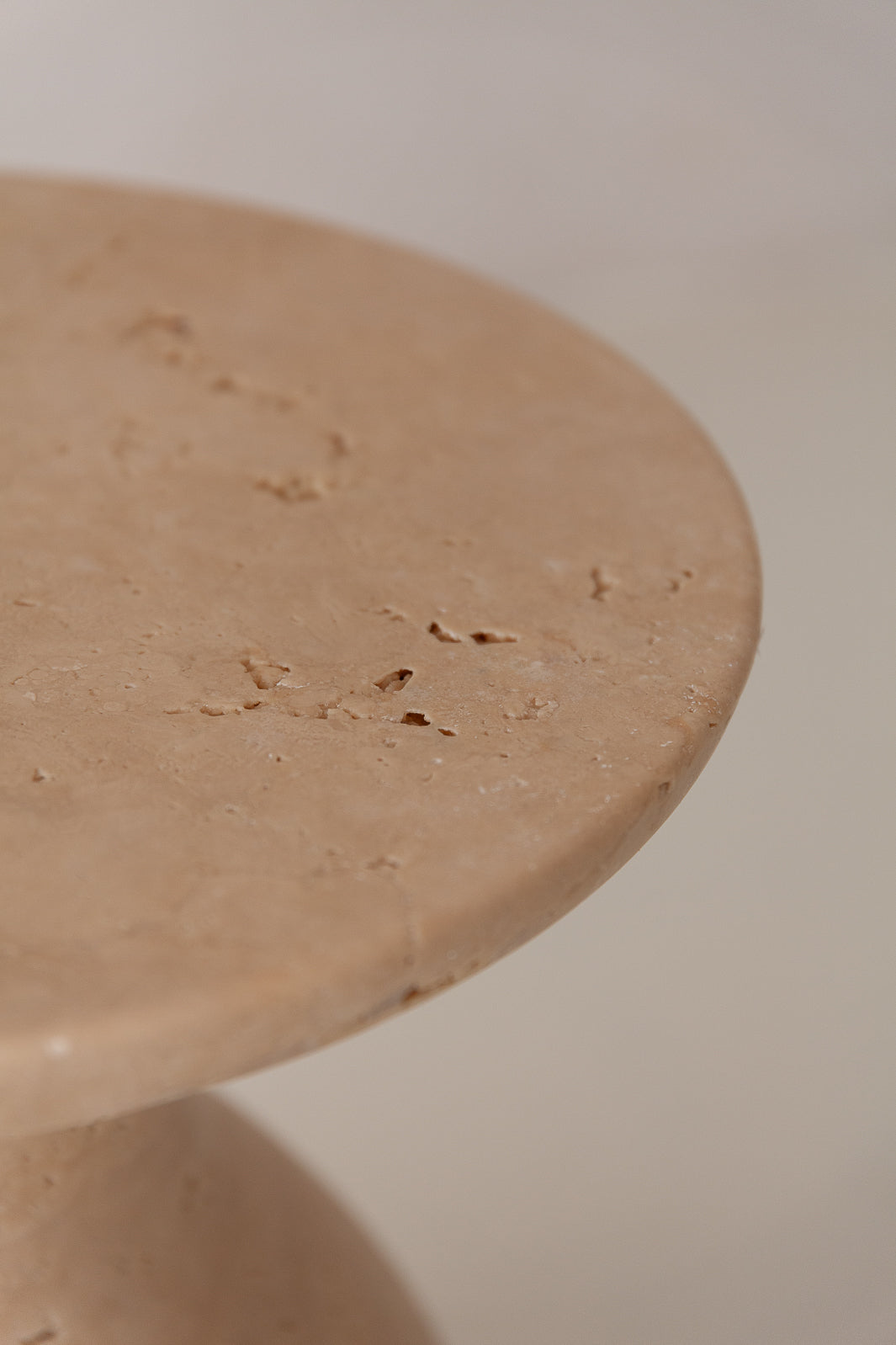 Baby Italia travertine side table