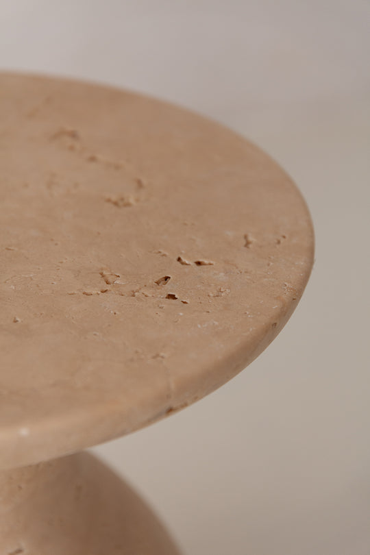 Baby Italia travertine coffee table 70cm