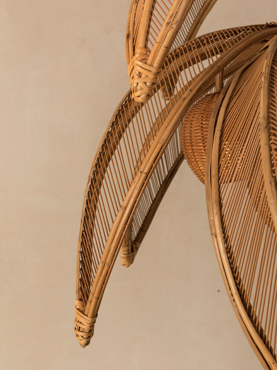 Rattan Palm Tree Lamp