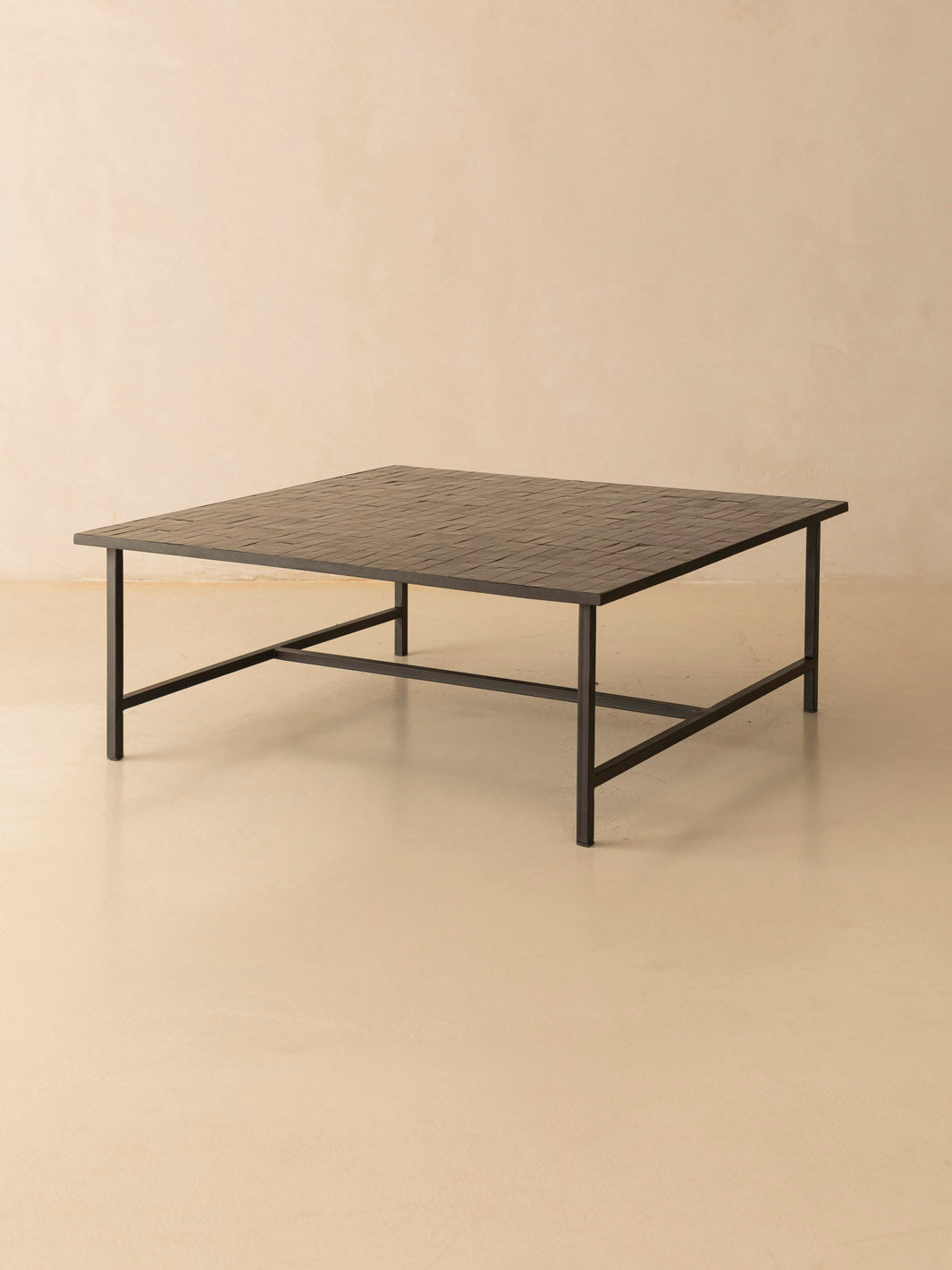 Mesa de centro Zellige negro 100x100cm