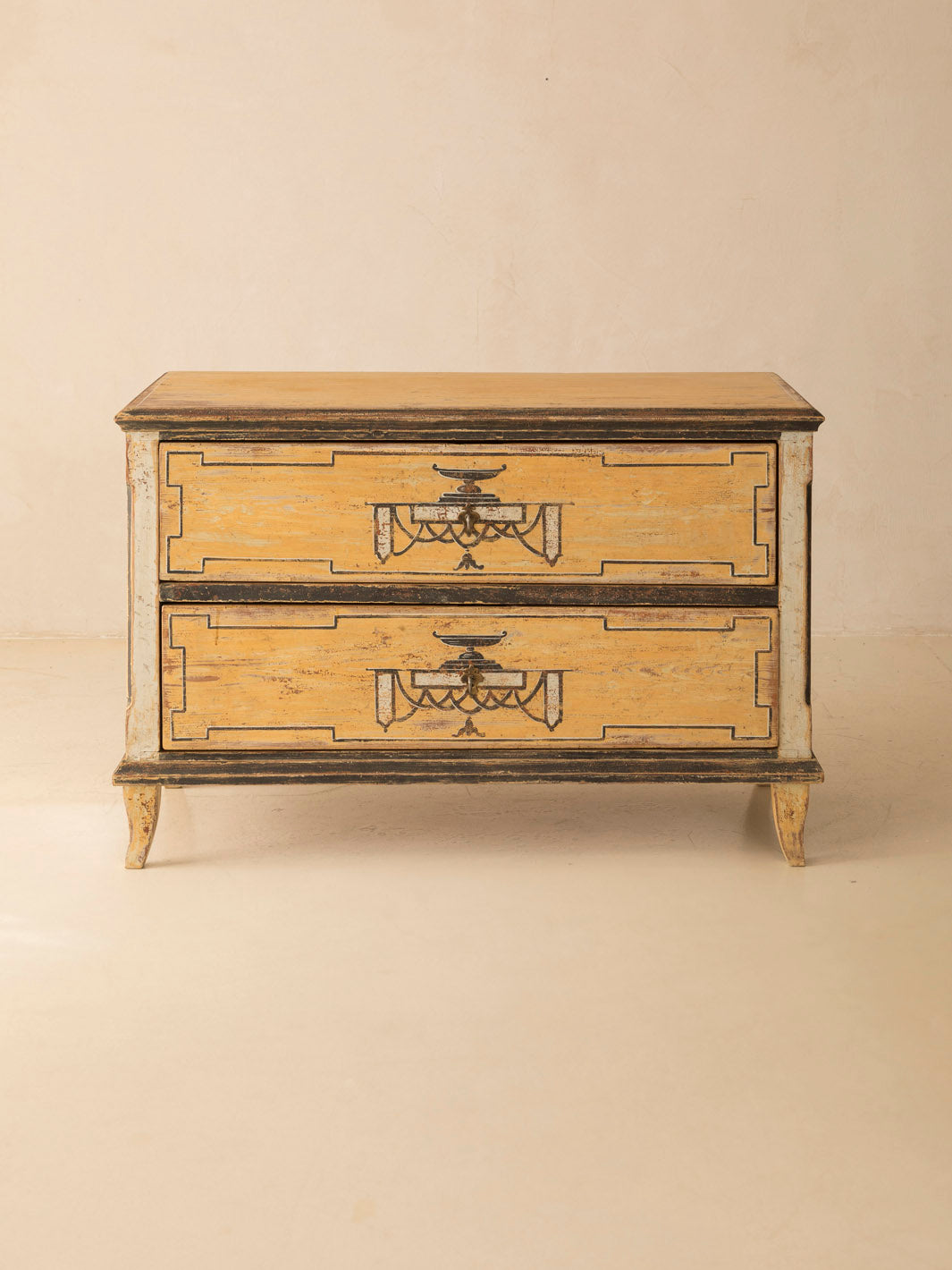 Yellow Chest of Drawers, 19th Century 