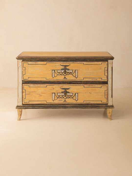 Yellow Chest of Drawers, 19th Century 