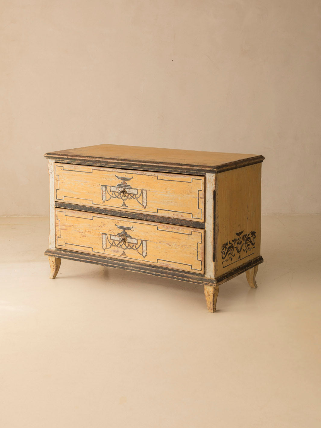 Yellow Chest of Drawers, 19th Century 