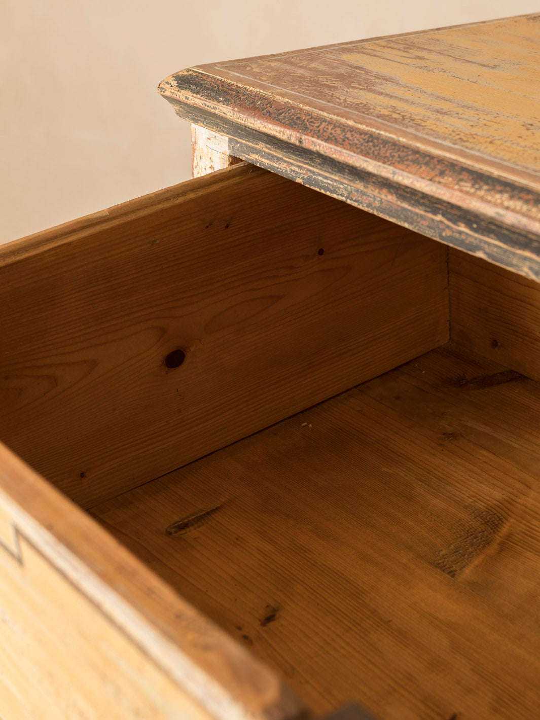 Yellow Chest of Drawers, 19th Century 