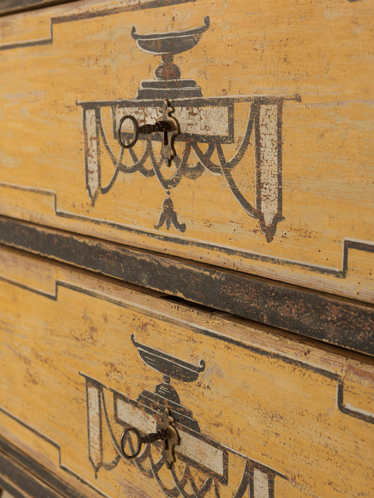 Yellow Chest of Drawers, 19th Century 