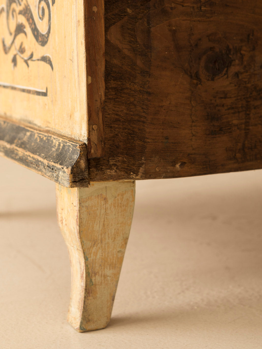 Yellow Chest of Drawers, 19th Century 