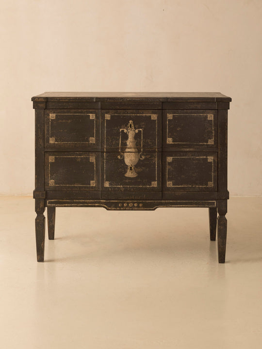 Black Bavarian Chest of Drawers 