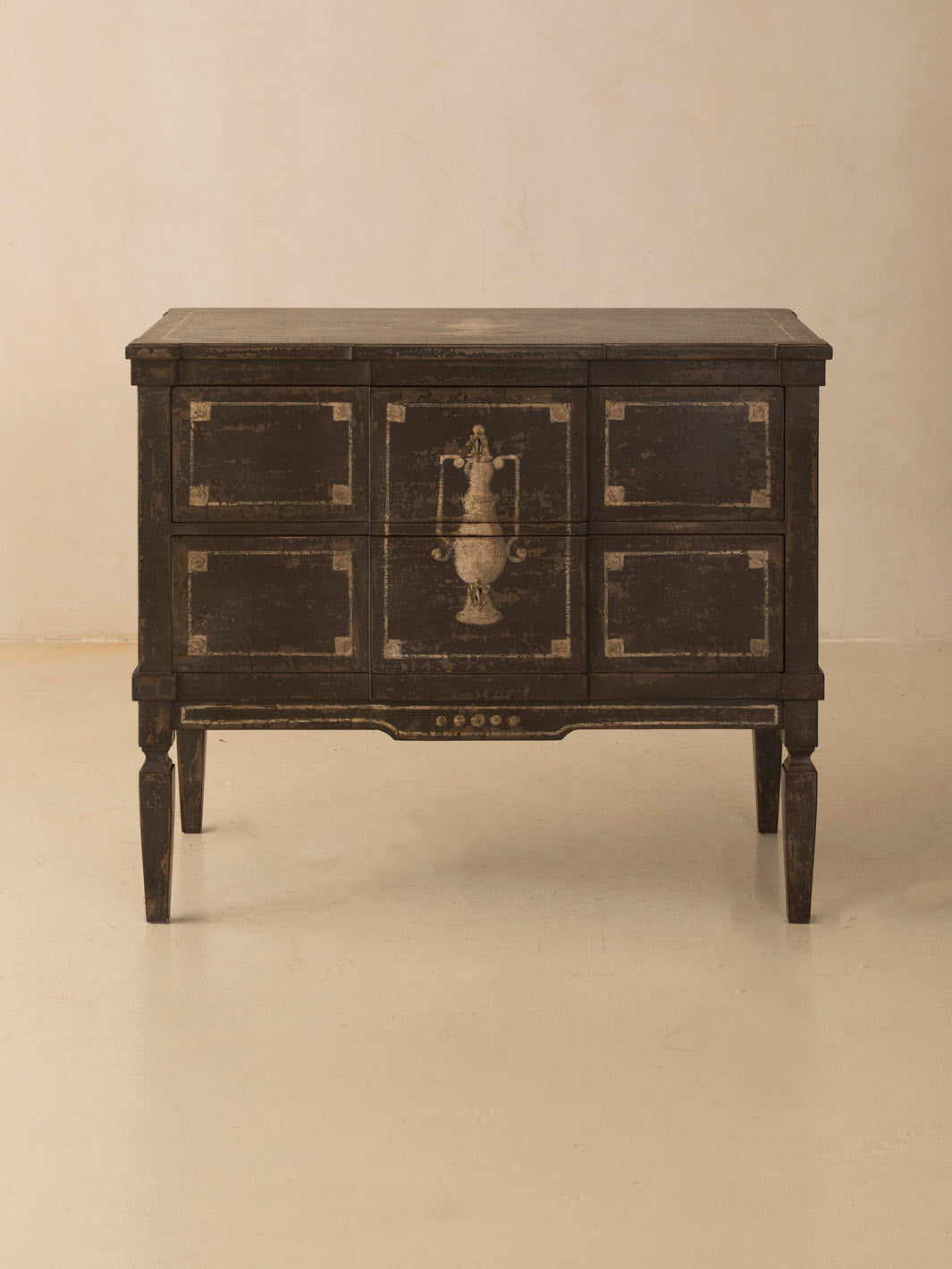 Black Bavarian Chest of Drawers 