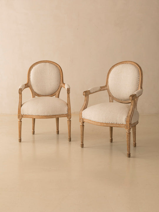 Pair of Gustavian armchairs from the 19th century