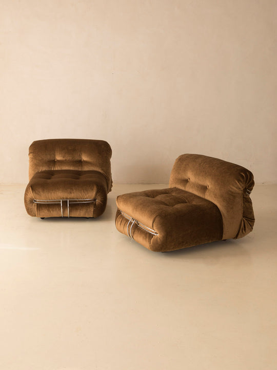 Pair of Tobio Scarpa armchairs from the 1970s