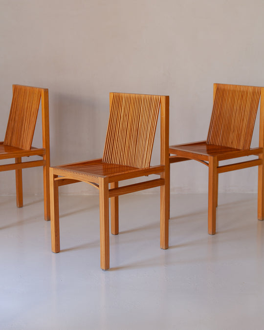 Set of 8 Ruud Jan Kokke chairs for Harvink 80s