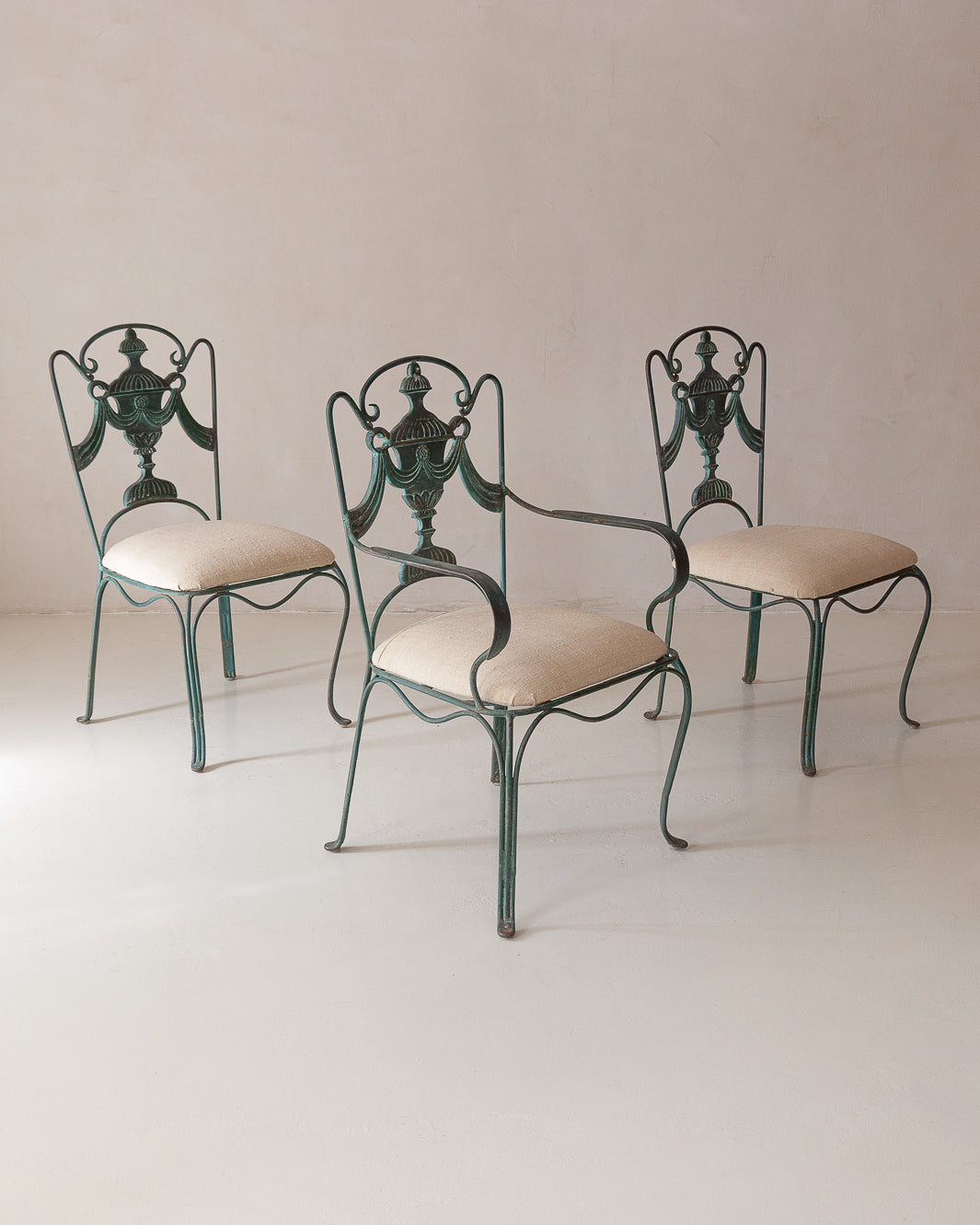Suite of 3 chaises Roma from years 40