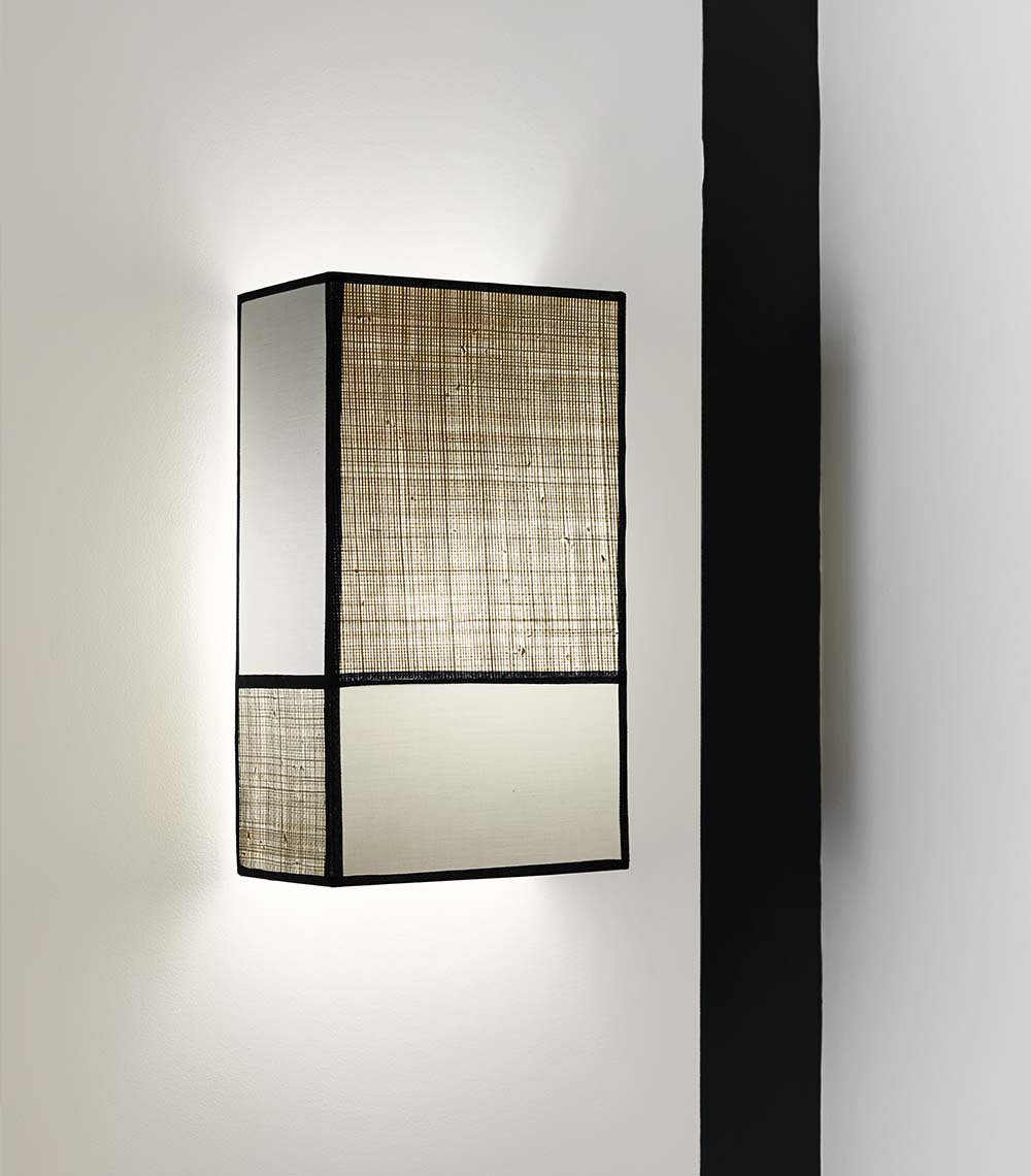 black and white wall lamp