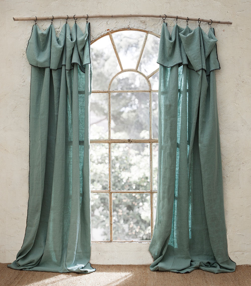Celadon Linen Curtain