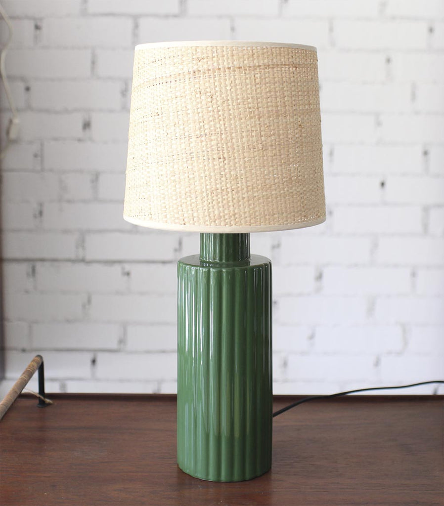 Lampe De Table Design en Céramique Vert Portofino