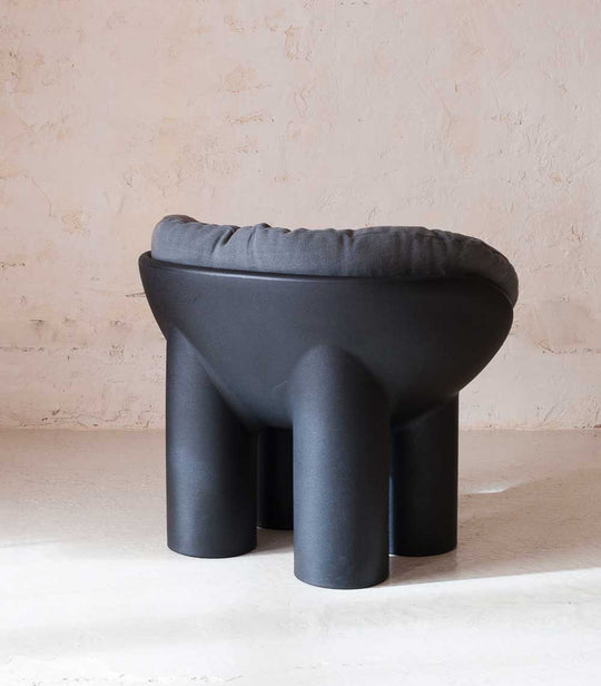Roly Poly Armchair by Faye Toogood Black