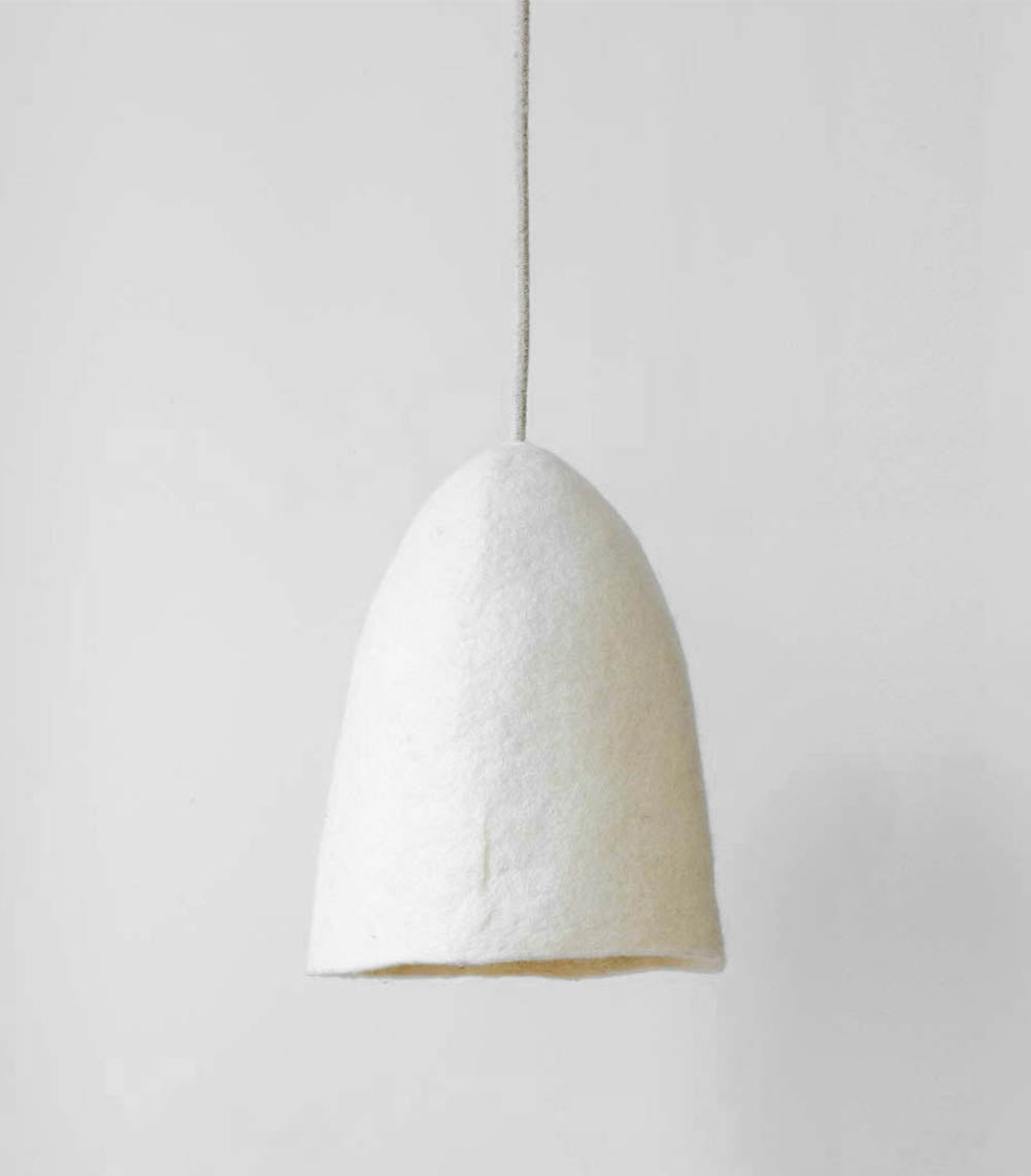 apply felt lampshade