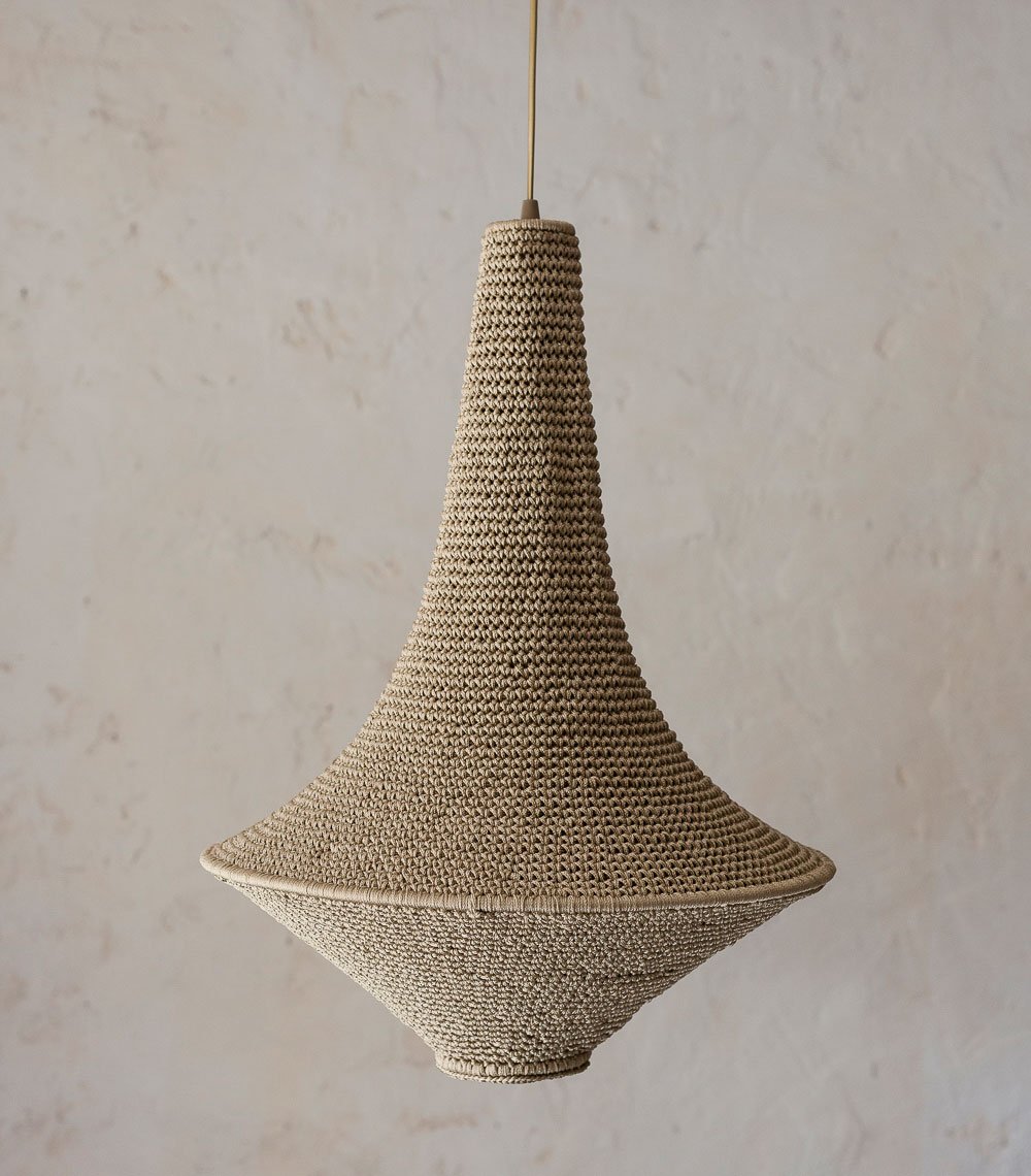 Lampe crochet W Argile Medium