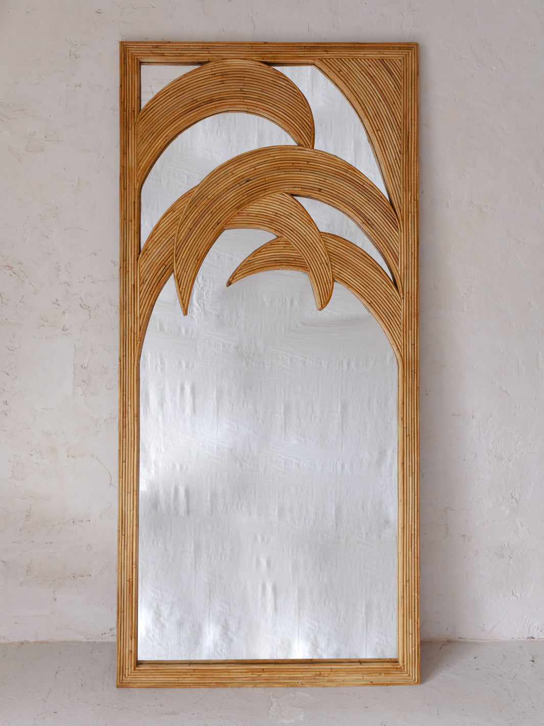 Miroir italien en bambou Palmier 220x100cm