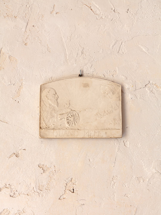 French stucco plaque from the 20s