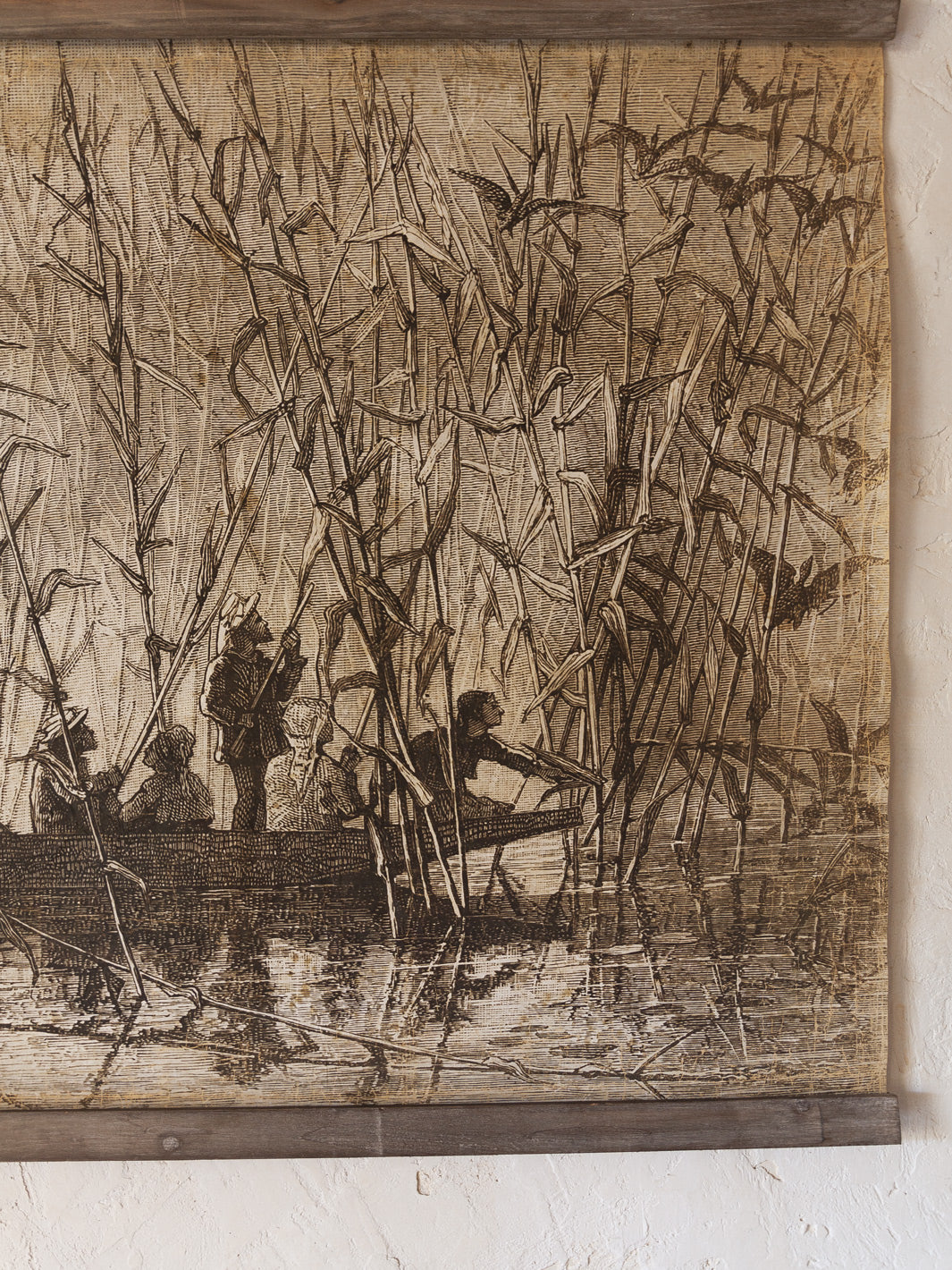 Mural Chasse dans les roseaux (120x90cm)