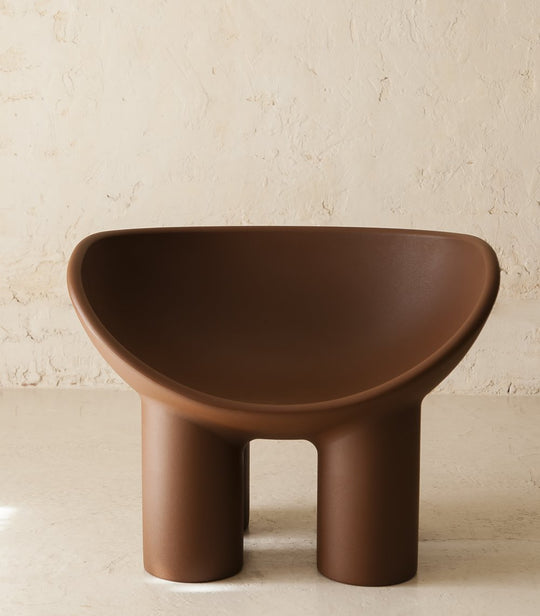 Roly Poly Armchair by Faye Toogood brown