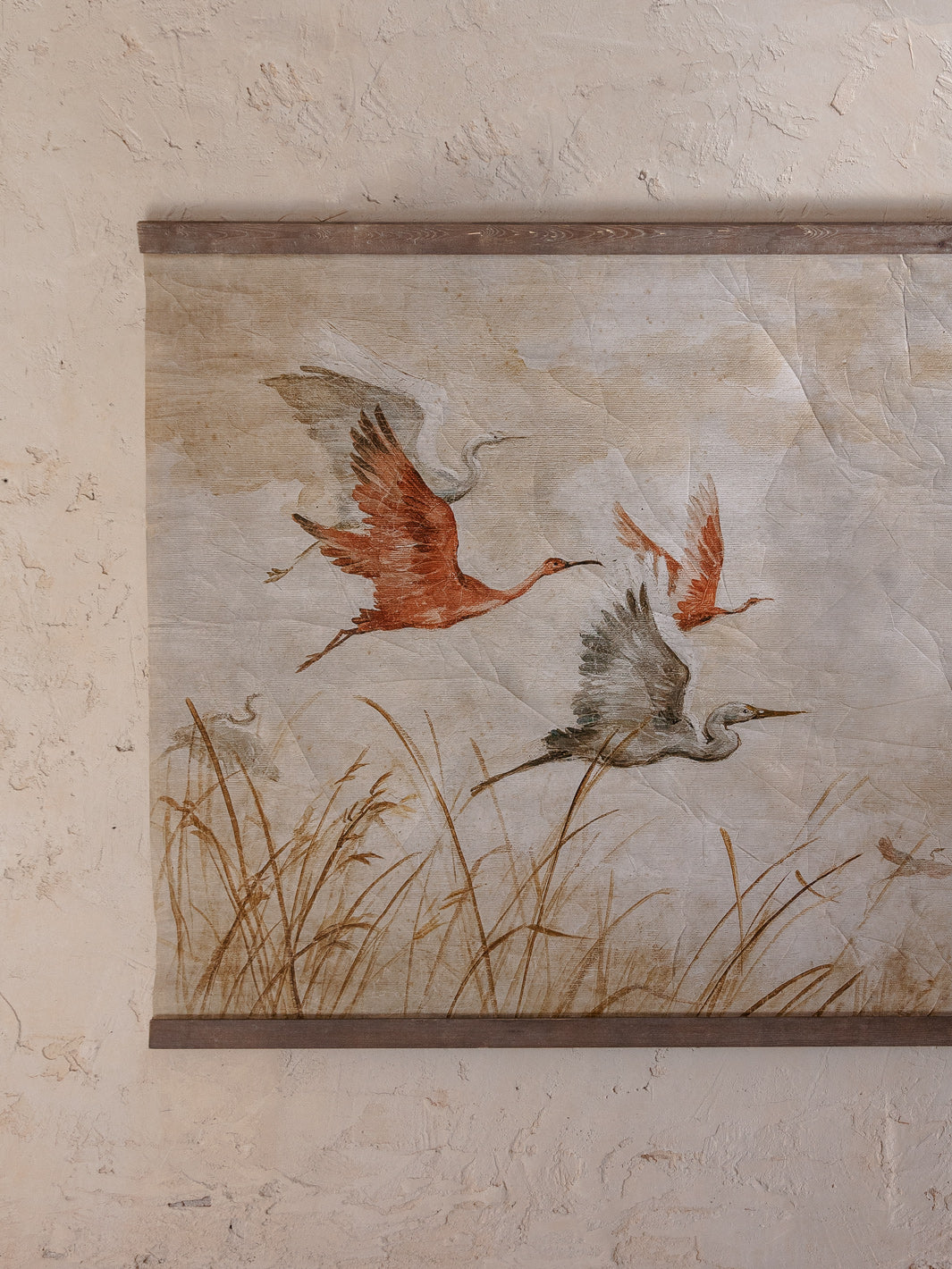 Herons flying (200x110cm)