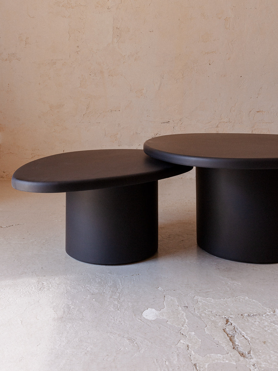 Tables Duo Dera Noir 90Ø / 40Ø