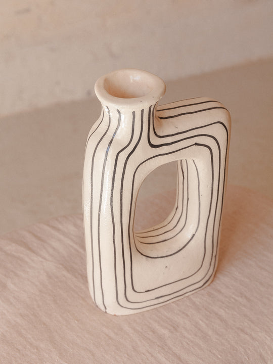 Vase "Heart" striped 