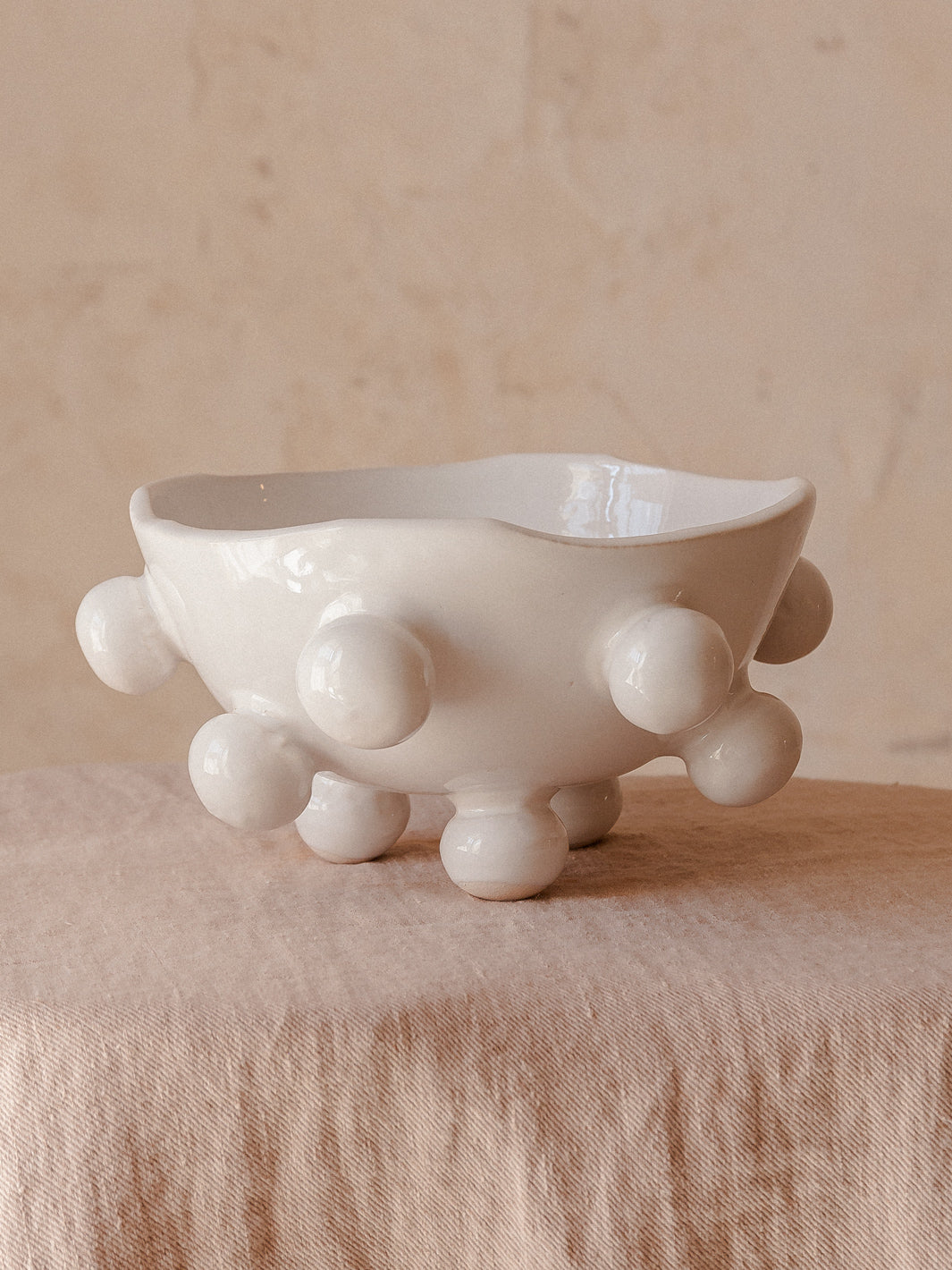 Handmade ceramic "Bubble" fruit bowl