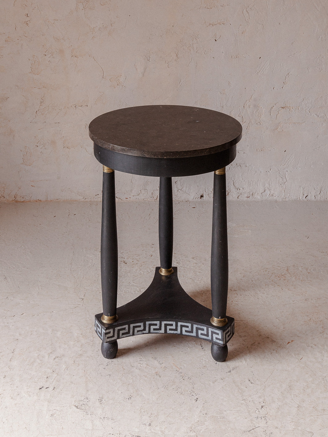 Empire side table patinated black marble SXIX