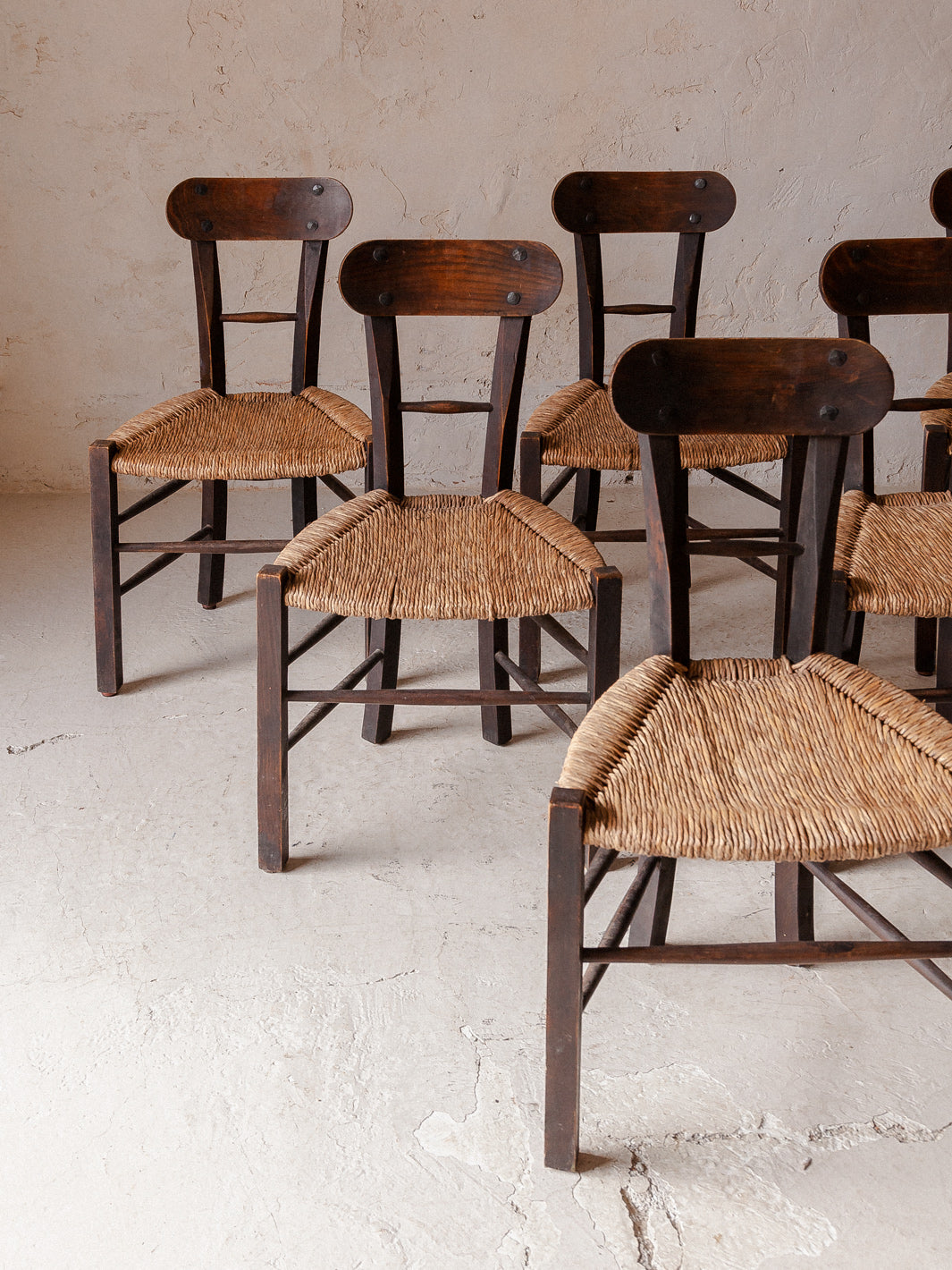 Set of 6 Bayona chairs from the 60s