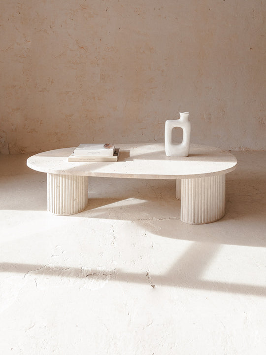 Amira travertine table 150x90cm