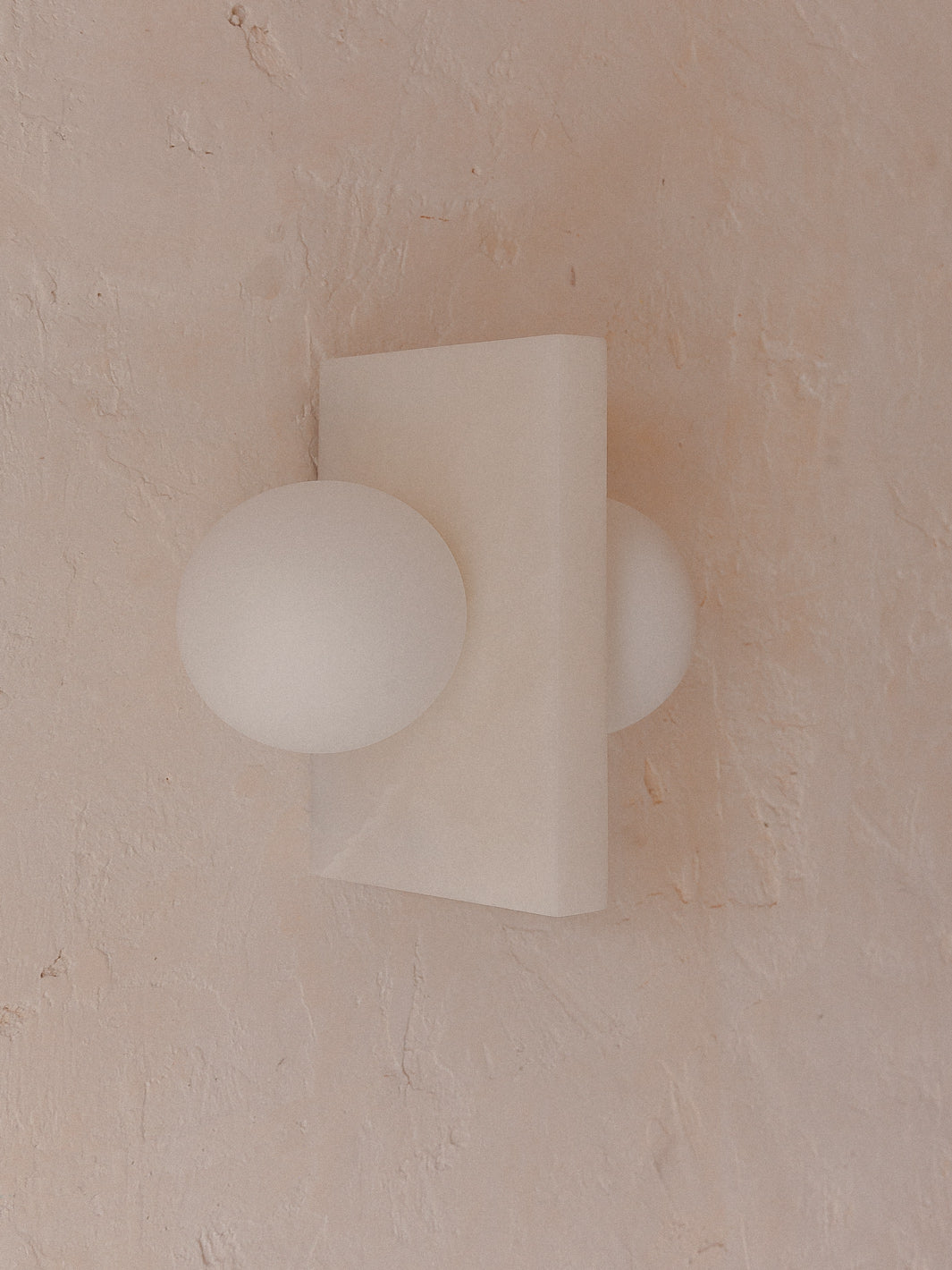 Flugi wall lamp white alabaster Simone &amp; Marcel